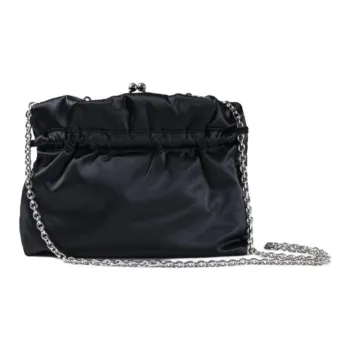 Vivienne Westwood Eva Series Silk Shoulder Bag Trumpets Women's Black