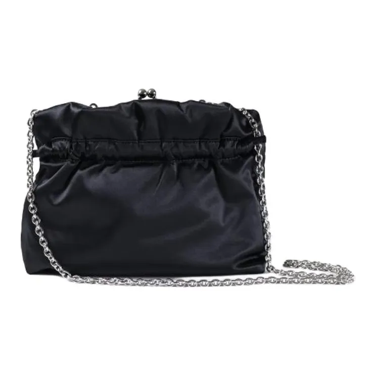 Vivienne Westwood Eva Series Silk Shoulder Bag Trumpets Women's Black-0