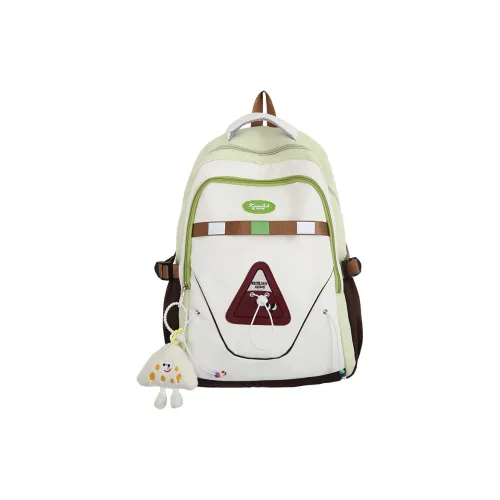 WICKBUEN Nylon Backpack Women's White/Black/Red/Blue