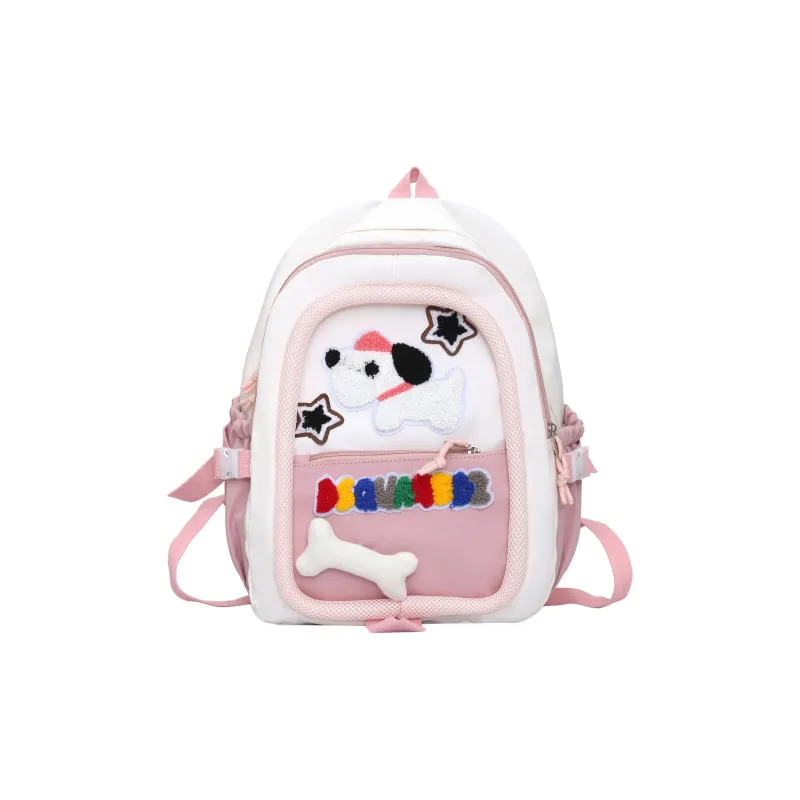 WICKBUEN Nylon Backpack Women's Green/Blue/Pink/Black-18