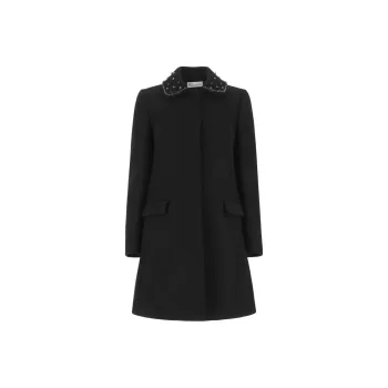 RED VALENTINO Coat Women's Black
