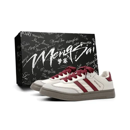 Mengsai Slip Resistant Cushioning Abrasion Resistant Low Top Skateboard Shoes Men's Burgundy