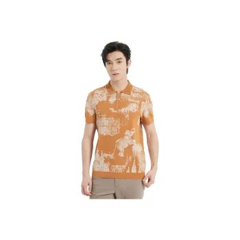 LESS IS MORE Polo Shirt Men's Orange Red