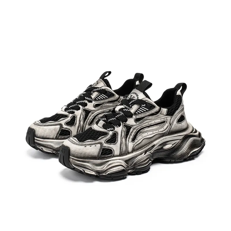 HACKBUTEER Low Top Chunky Sneakers Men's Box Included-8