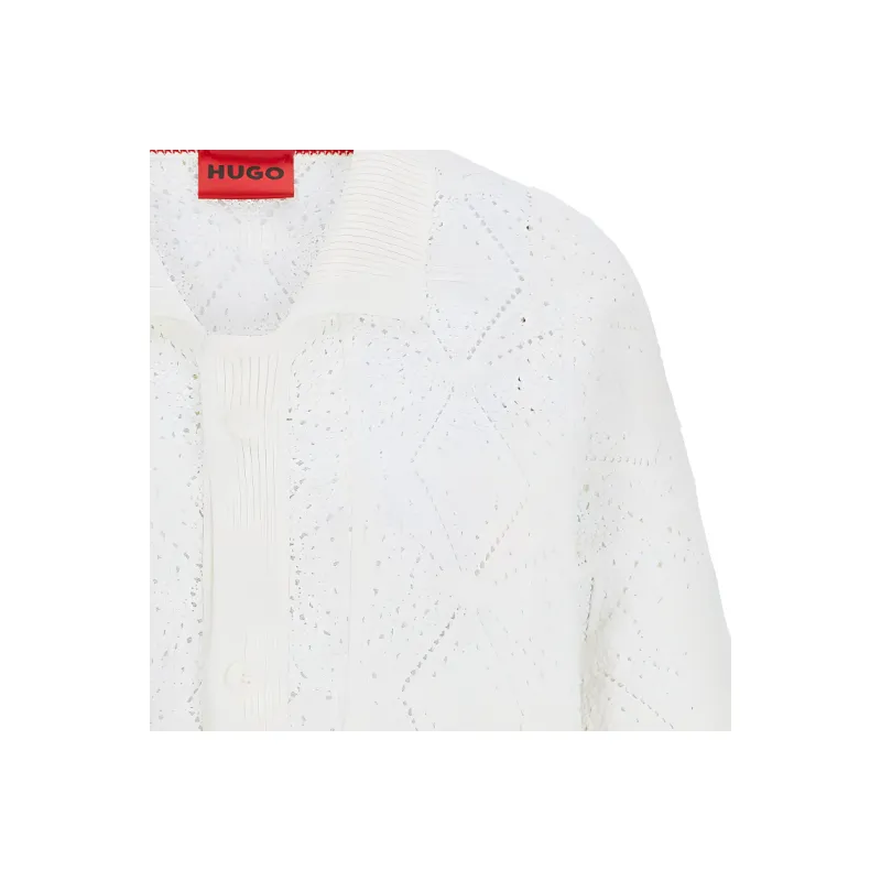 HUGO BOSS Crochet Cotton Shirt-6