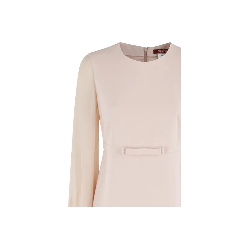 MaxMara Studio Ritmo Crewneck Long Sleeved Dress-2