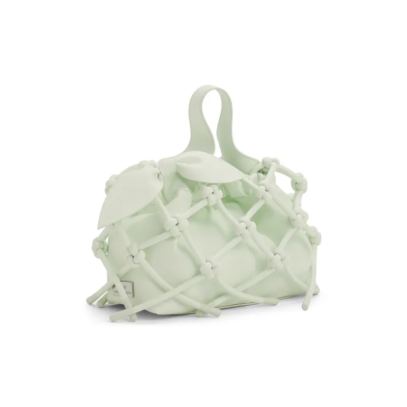 CHARLES&KEITH Polyurethane Synthetic Leather Handbag Regular Women's Mint-3