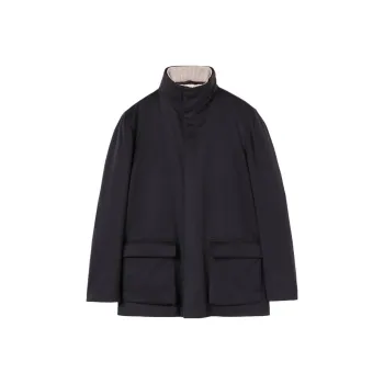 Loro Piana Puffer Jacket Men's Fish Paste Black