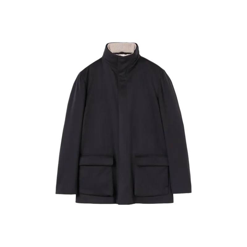 Loro Piana Puffer Jacket Men's Fish Paste Black-0