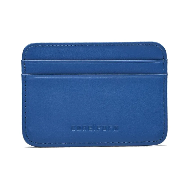 Cuneiform Cow Leather Card Holder Unisex Multicolor-3