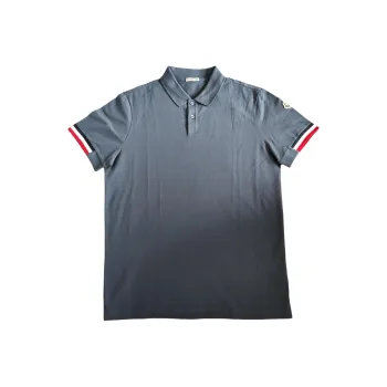 Moncler Polo Shirts Men Gray