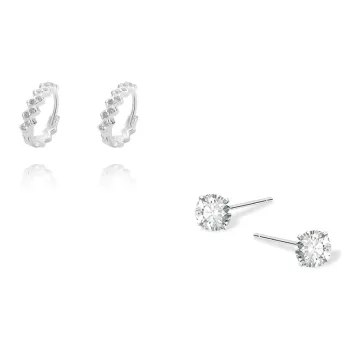 KUMET Sterling Silver Earrings Women's
