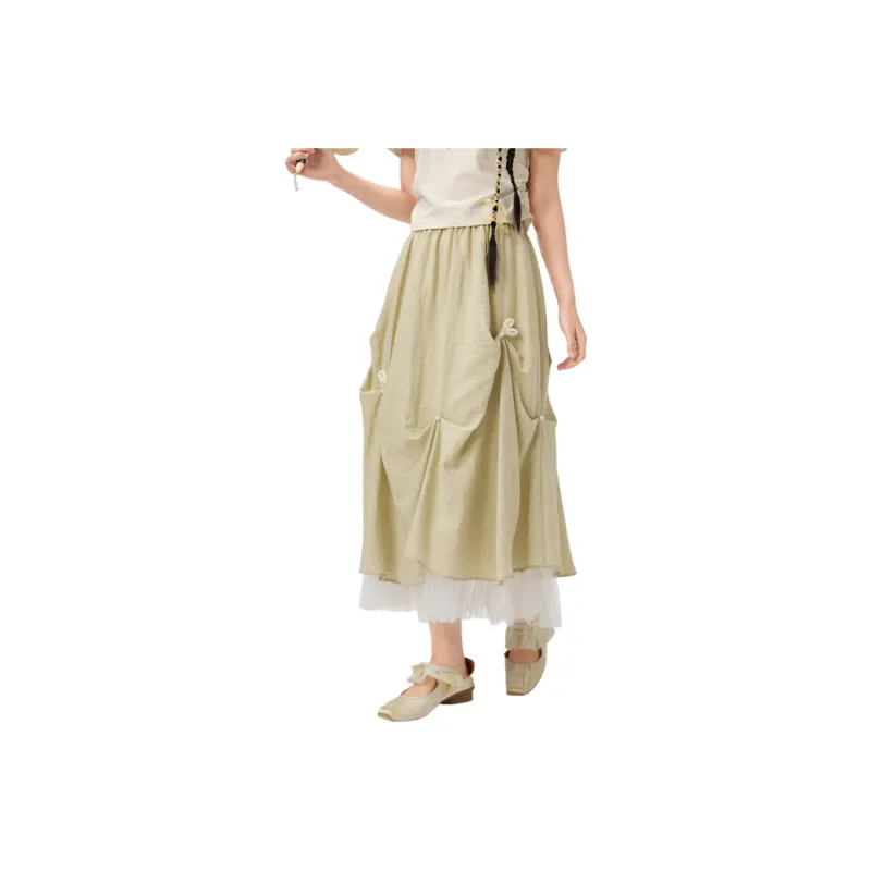 ZIHAN Casual Long Skirt Women's-5