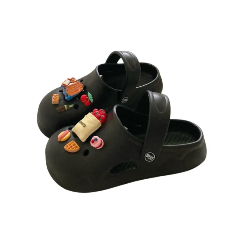 JINGEYU Women's Summer Platform Height Increasing Slippers-0