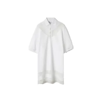 Burberry Short Sleeved Dresses Women's White