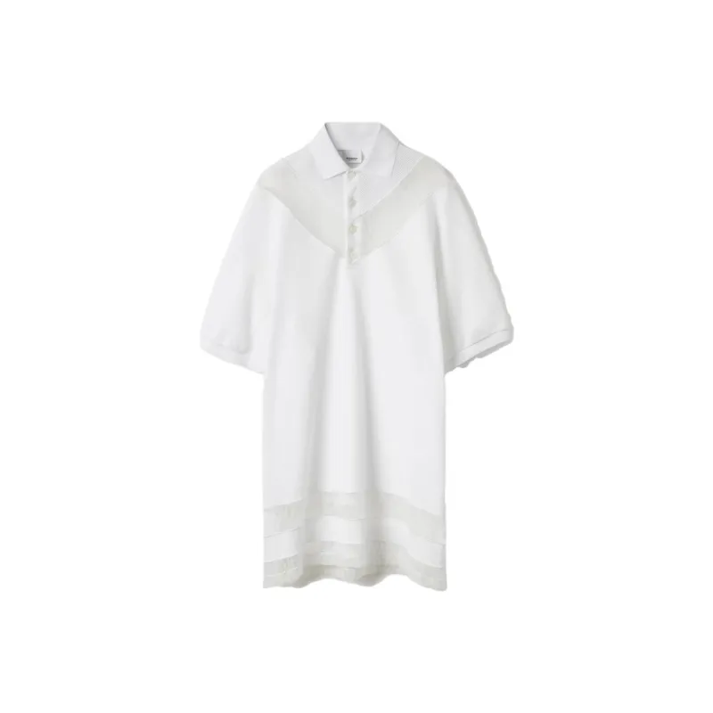 Burberry Short Sleeved Dresses Women's White-0