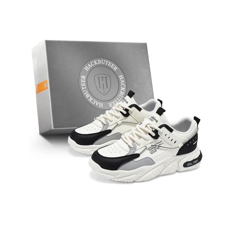 HACKBUTEER Low Top Chunky Sneakers Men's Box Included-0