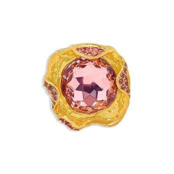 Oscar De La Renta Crystal Nest Ring