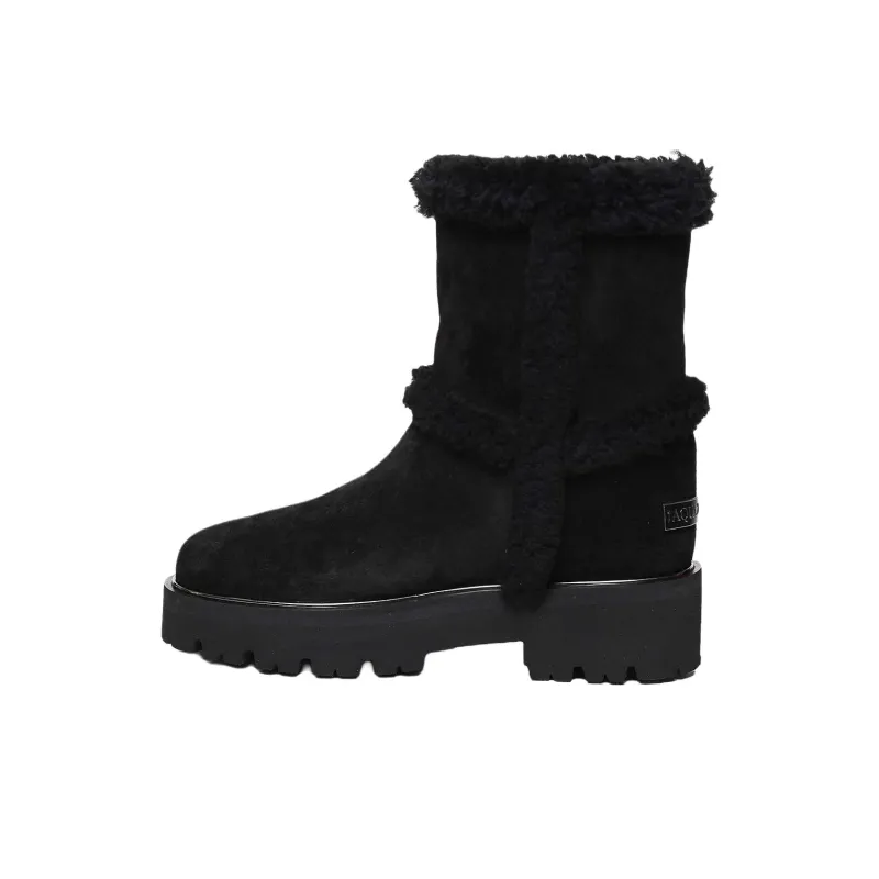AQUAZZURA Teddi Ankle Boots Women's Black-0