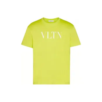Valentino T Shirts Men Neon Yellow