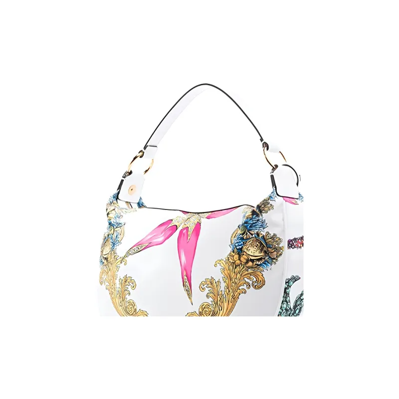 FANSIZHE VERSACE Polyamide Shoulder Bag, One Shoulder Handbag Women's White-3