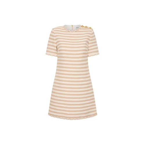 REBECCA VALLANCE Maurice Striped Minidress