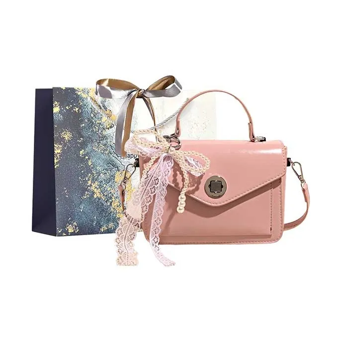 Iman's House PU Crossbody Handbag Regular Women's Blue/White/Pink/Black-10