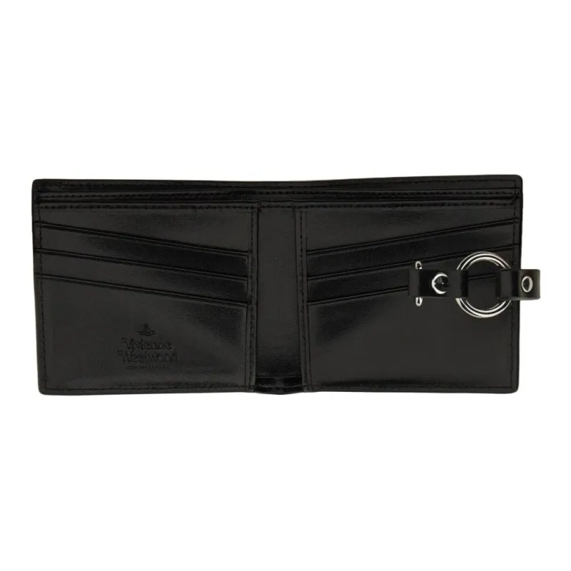 Vivienne Westwood Bondage Logo Plaque Bi Fold Wallet-2