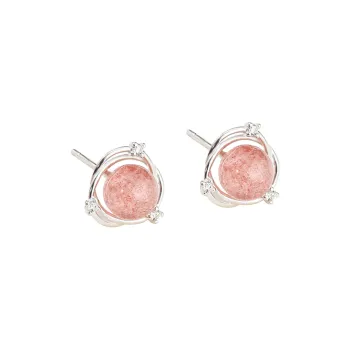 QIANFANGDAHUANGYE Zircon Stud Earrings Women's