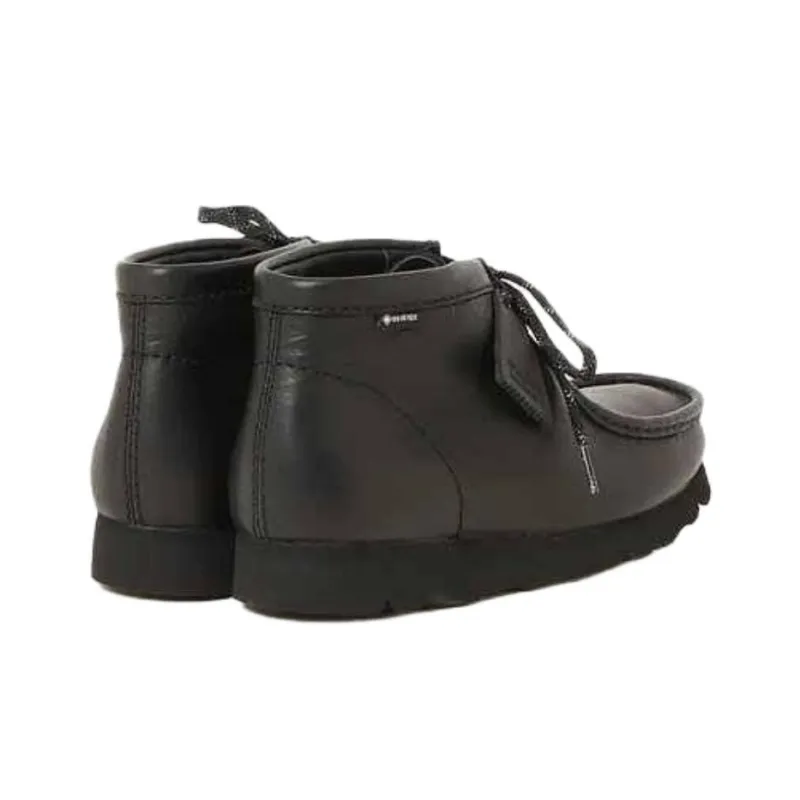Clarks Wallabee Abrasion Resistant Mid Top Casual Shoes Unisex Black-2