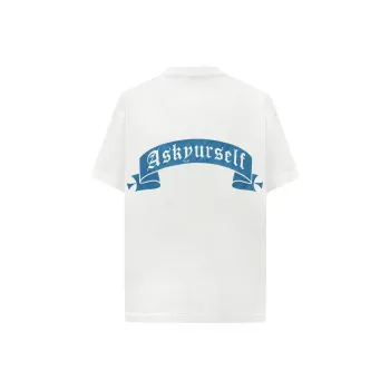 Askyurself T Shirt Unisex Distressed White