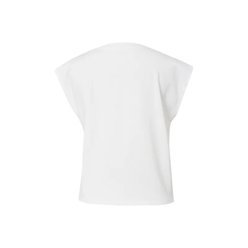 Hopeshow T Shirts Women's Raw White 001-1