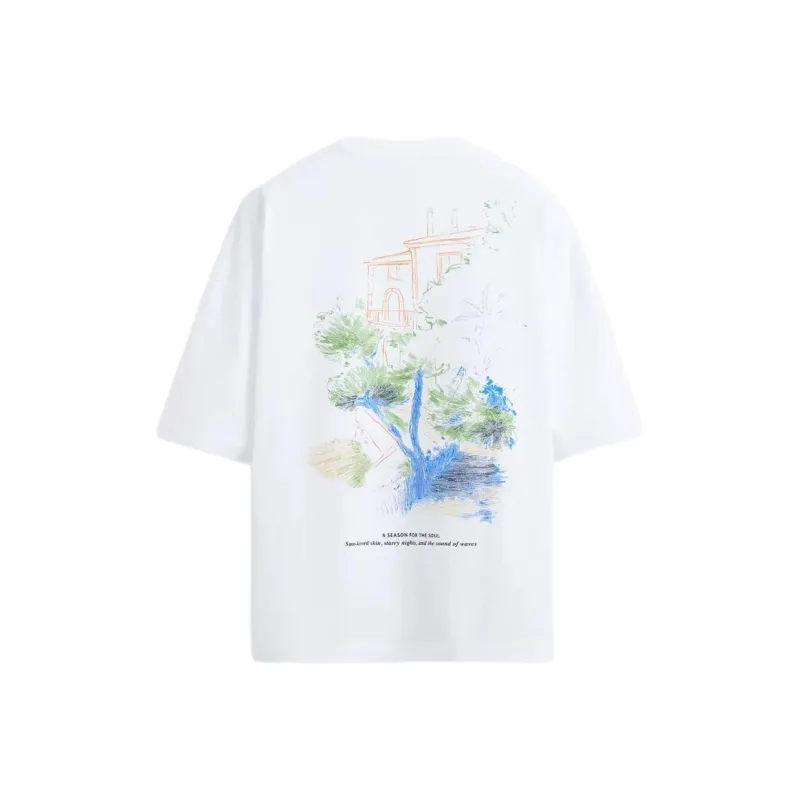 ZARA T Shirts Men White-0