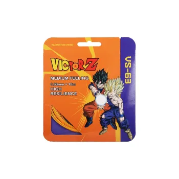 VICTOR Badminton Racket Strings Bright Yellow/Neon Orange Nylon Unisex 0.63mm X 10m