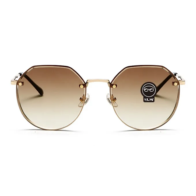 YALMY Metal Irregular Shape Sunglasses Women's-7