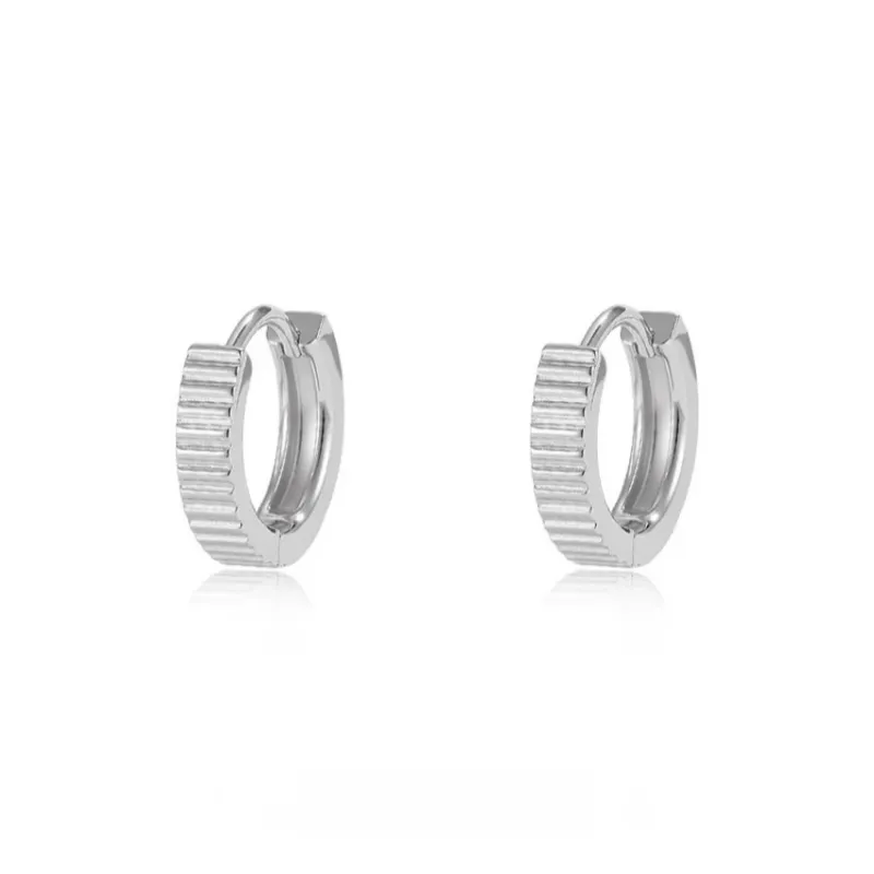 ZWU 925 Sterling Silver Earrings Unisex-3