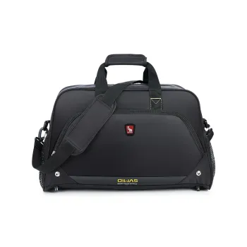 OIWAS Fabric Travel Bag Unisex Black/Red
