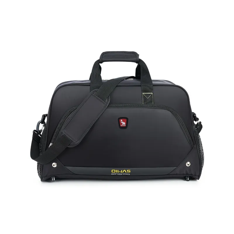 OIWAS Fabric Travel Bag Unisex Black/Red-0