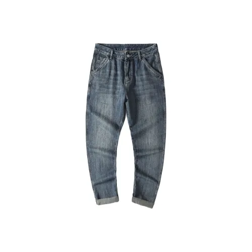 SNOW FLYING Jeans Unisex Navy Blue