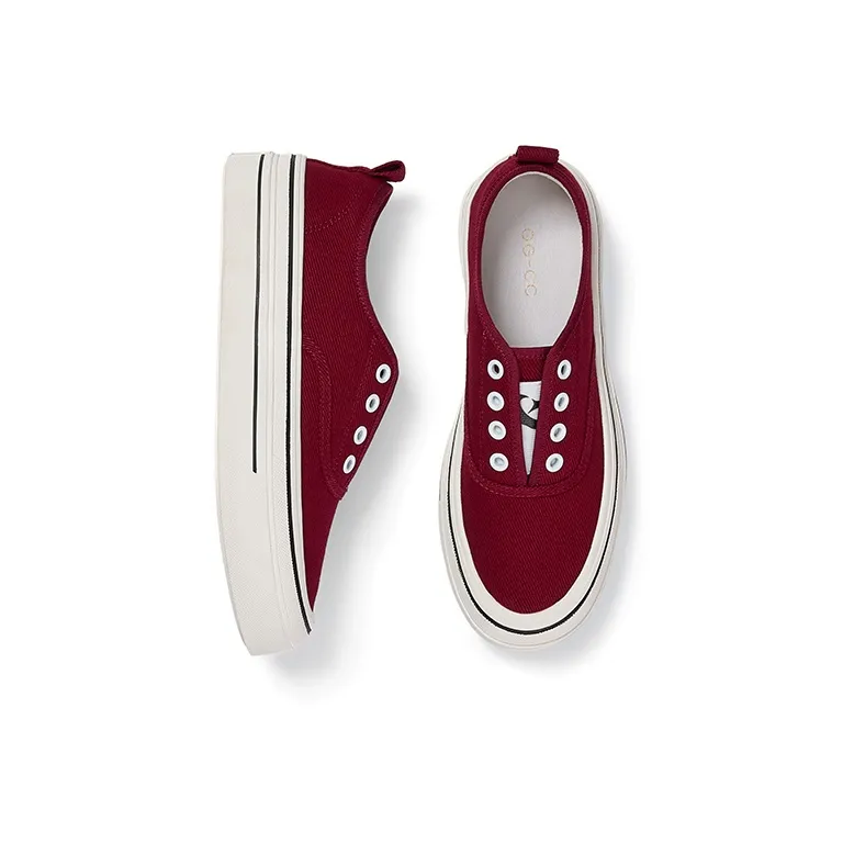 GG CC Slip Resistant Cushioning Abrasion Resistant Lightweight Low Top Platform Slip on Skateboard Shoes Women's-1