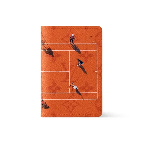 LOUIS VUITTON Design Wallet, Card Holder Men's Orange