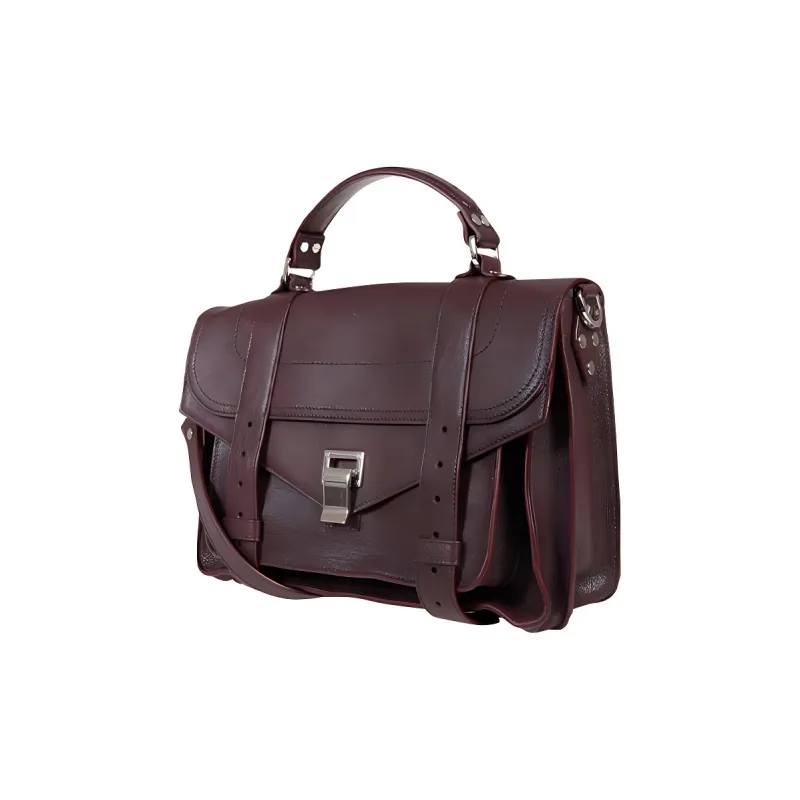 PROENZA SCHOULER Lambskin Shoulder Bag Crossbody Bag Handbag Women's Burgundy-1