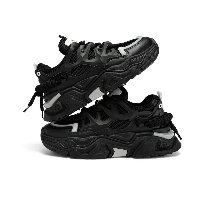HACKBUTEER Low Top Chunky Sneakers Men's Box Included-18