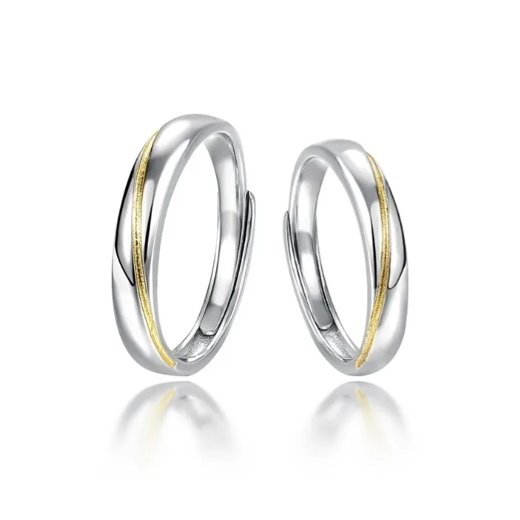 VASO 925 Sterling Silver Rings Unisex-4