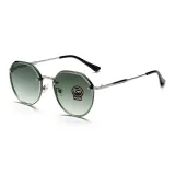 Gunmetal Frame with Gradient Green Lens