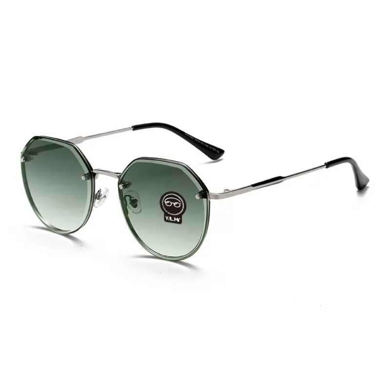 YALMY Metal Irregular Shape Sunglasses Women's-10