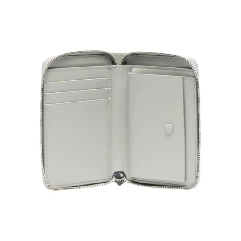 JIL SANDER Calfskin Wallet Medium Size Women's Light Gray-2