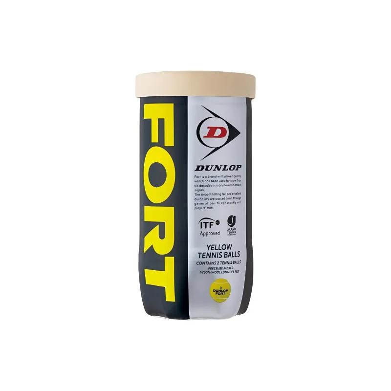 DUNLOP DFFYL2TIN Tennis Balls Sponge Ball Yellow-0