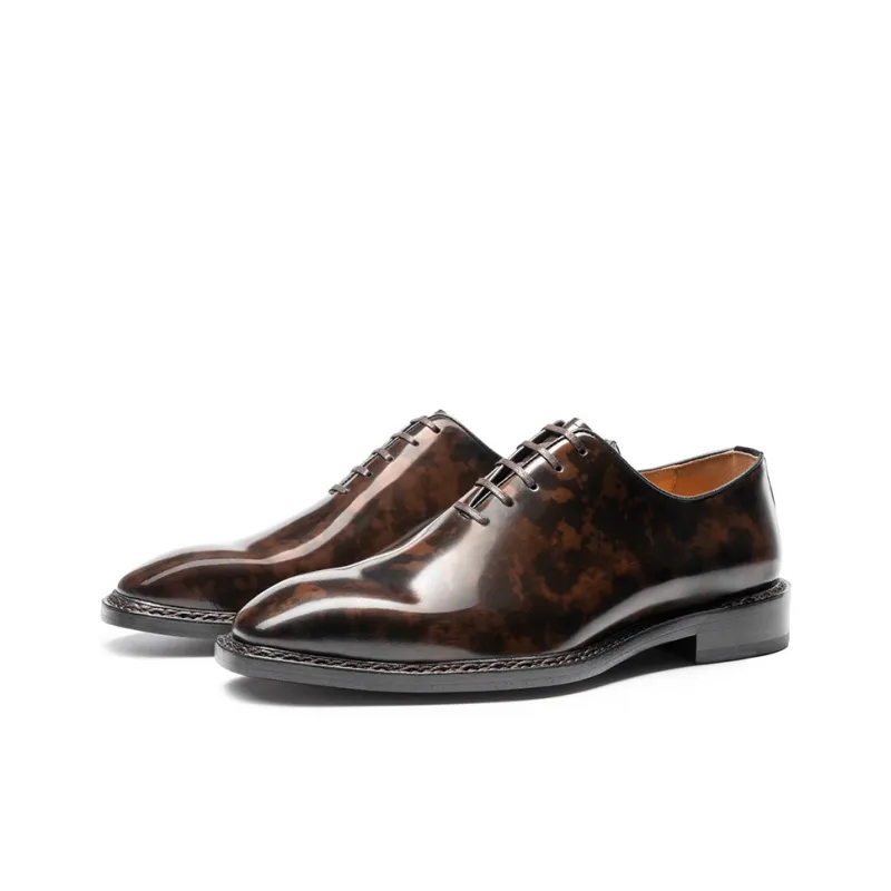 Kaltendin Dress Shoes Men's Brown-2