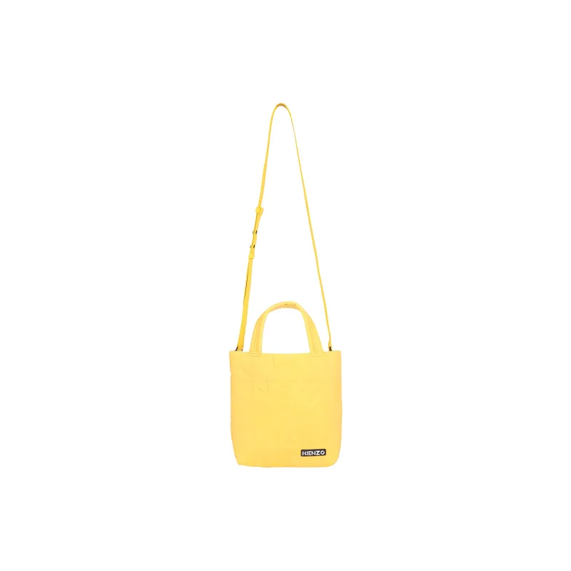 KENZO Polyester Tote Bag Shopping Bag Shoulder Bag Crossbody Bag Handbag Small Size Men's Gold-3